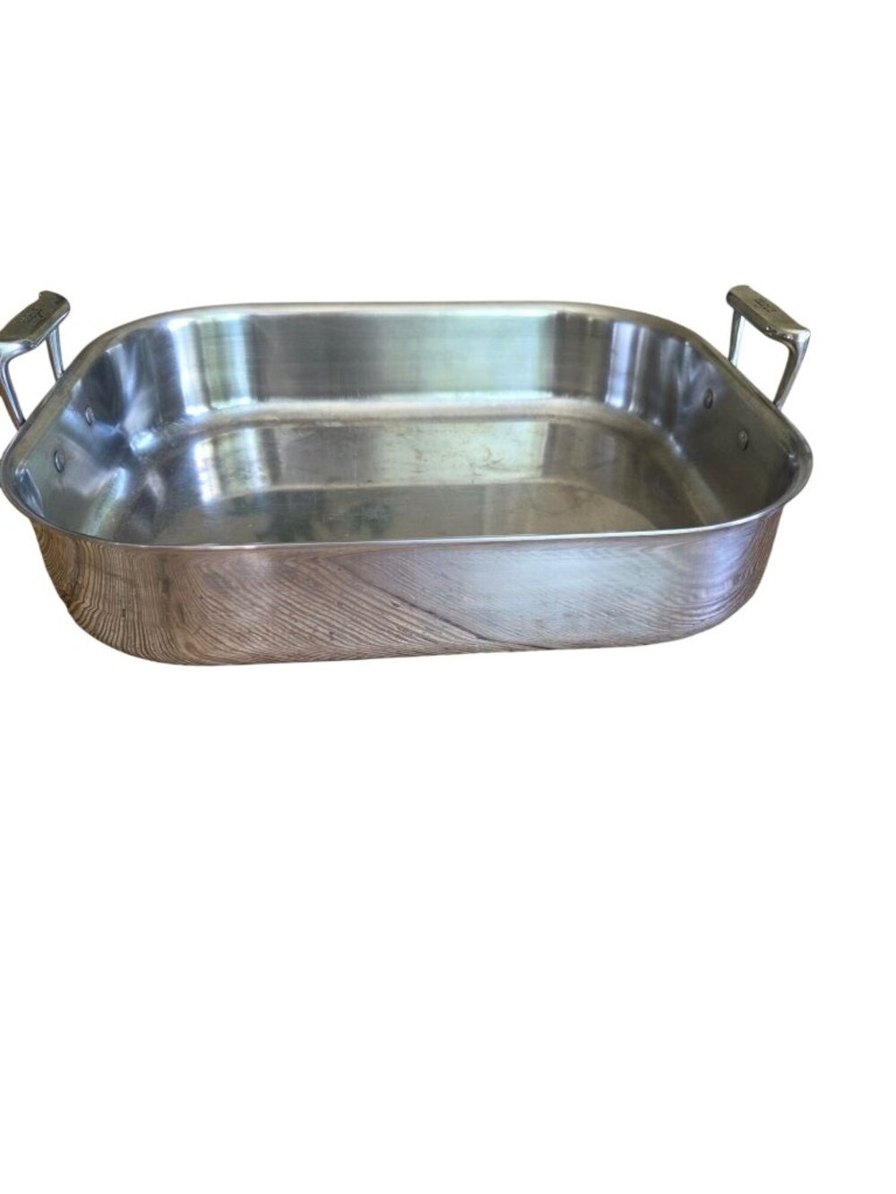 All-Clad Stainless Steel Roasting Pan With Handles 17"x15 Large Deep Sturdy - Picture 3 of 5